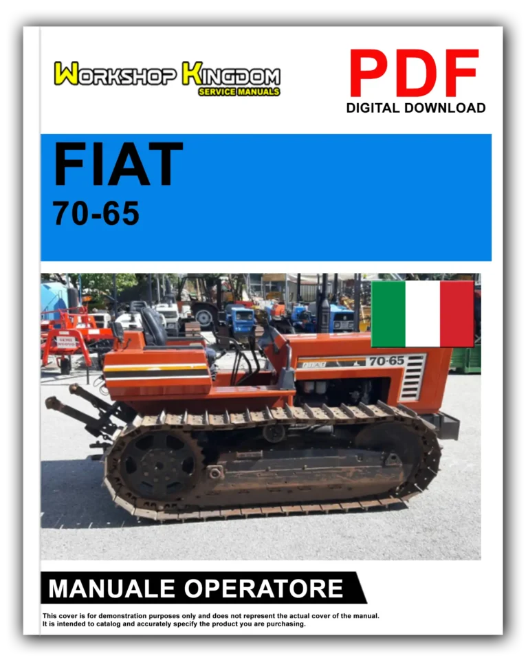 FIAT FIATAGRI TRATTORI 70-65 80-65 Manuale Uso E Manutenzione Operatore – Italiano – PDF Download