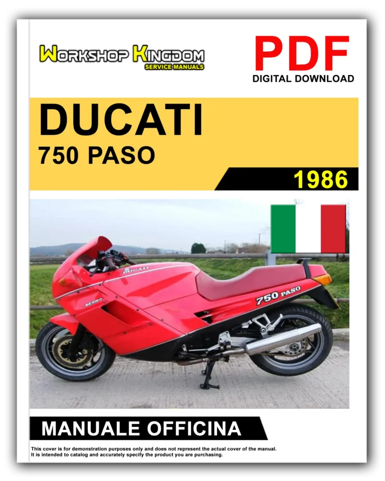 DUCATI 750 PASO (1986) Manuale Di Officina e Riparazione – Italiano – PDF Download
