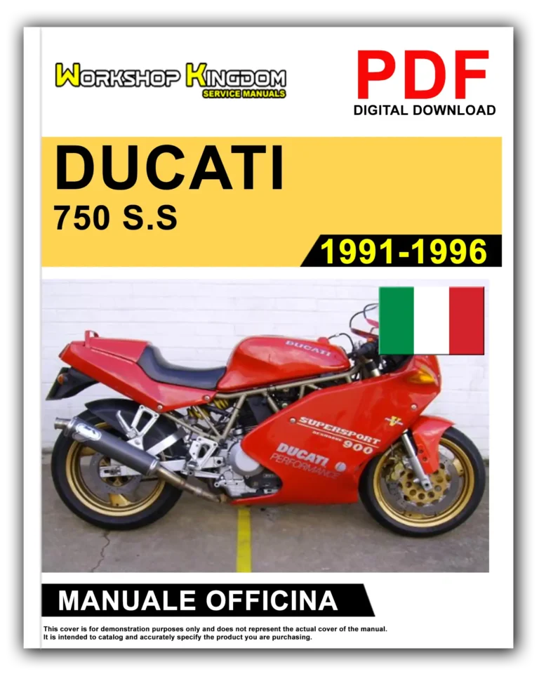 DUCATI 750 900 S.S SUPERSPORT (1991-1996) Manuale Di Officina e Riparazione – Italiano – PDF Download