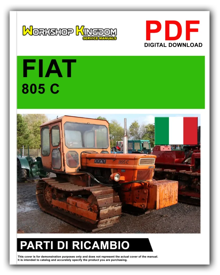 FIAT TRATTORI SERIE 805 C Manuale Parti Di Ricambio – Italiano – PDF Download