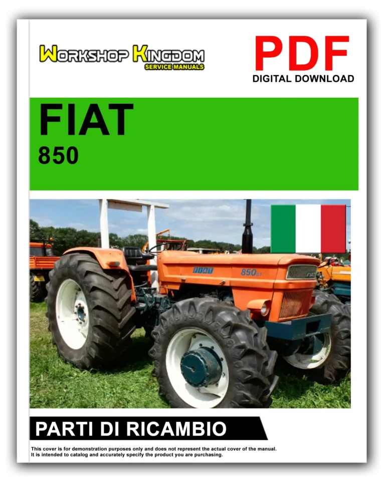 FIAT TRATTORI SERIE 850 Manuale Parti Di Ricambio – Italiano – PDF Download
