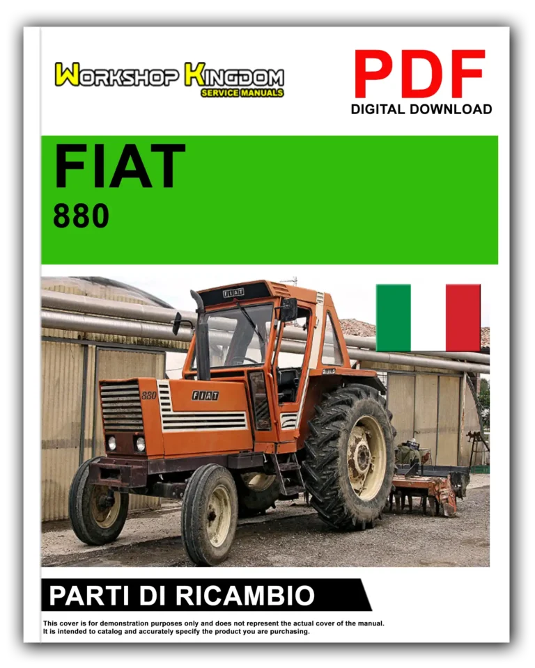FIAT TRATTORI SERIE 880 880 DT Manuale Parti Di Ricambio – Italiano – PDF Download