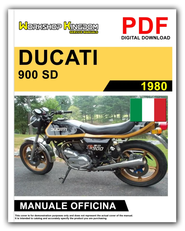 DUCATI 900 SD DARMAH (1980) Manuale Di Officina e Riparazione – Italiano – PDF Download
