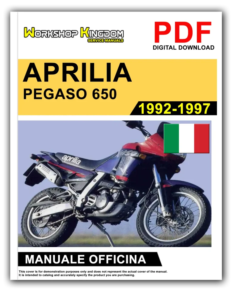 APRILIA PEGASO 650 (1992-1997) Manuale Di Officina e Riparazione – Italiano – PDF Download