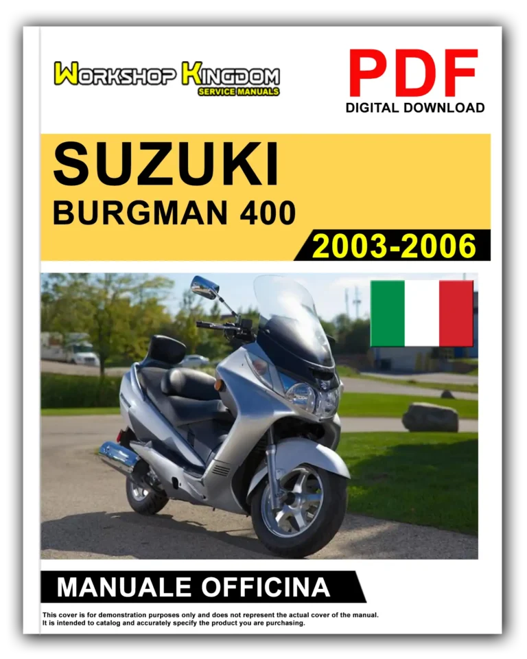 SUZUKI BURGMAN 400 (2003-2006) Manuale Di Officina e Riparazione – Italiano – PDF Download
