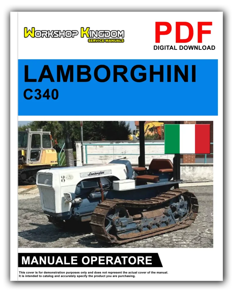 LAMBORGHINI C340 Manuale Uso E Manutenzione Operatore – Italiano – PDF Download