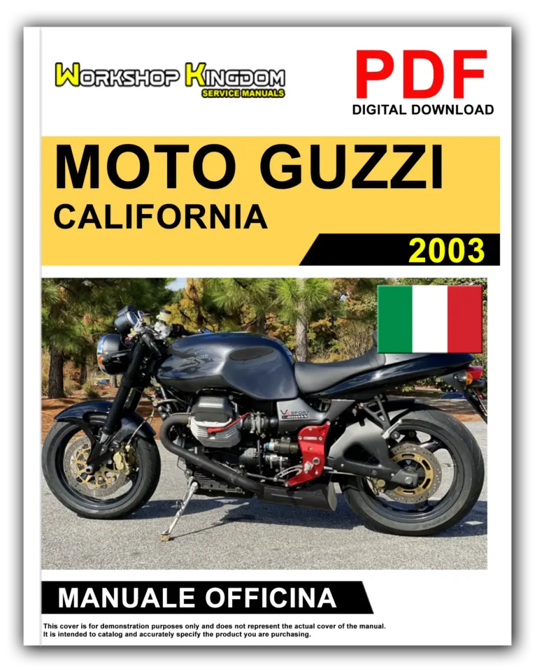 MOTO GUZZI CALIFORNIA SPORT (2003) Manuale Di Officina e Riparazione – Italiano – PDF Download
