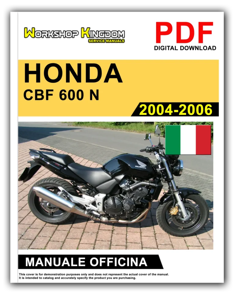 HONDA CBF 600 N – NA – S – SA (2004-2006) Manuale Di Officina e Riparazione – Italiano – PDF Download