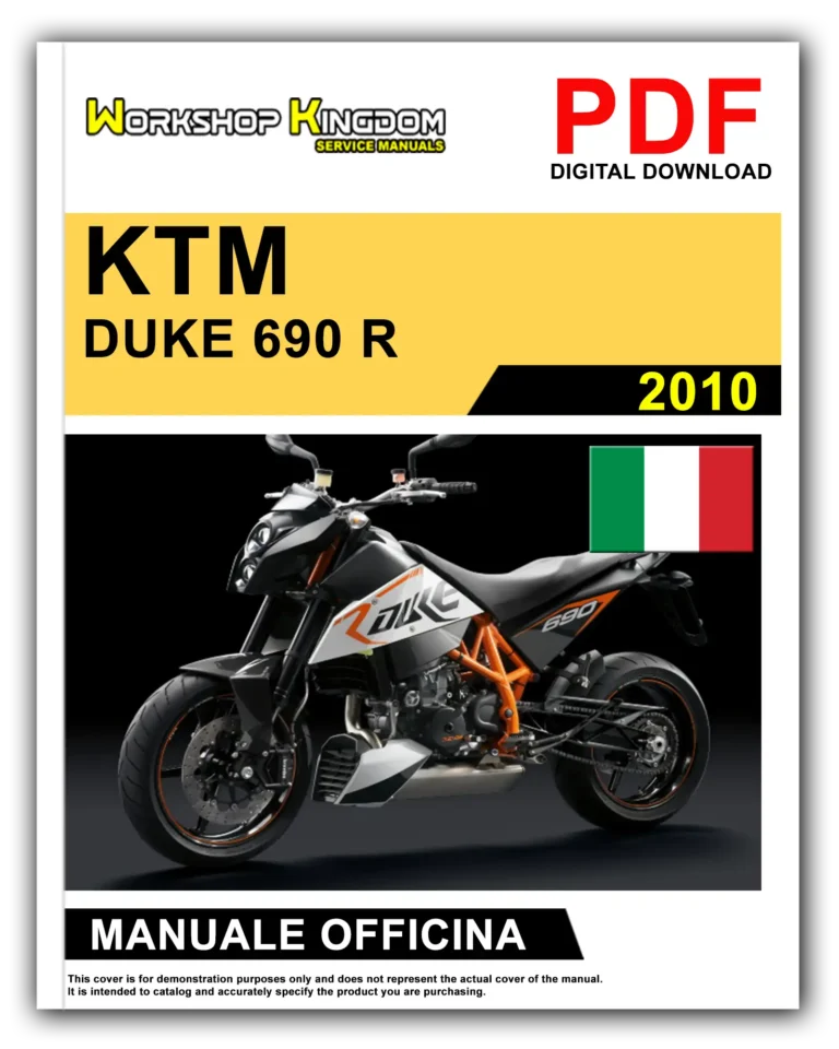 KTM DUKE 690 R (2010) Manuale Di Officina e Riparazione – Italiano – PDF Download