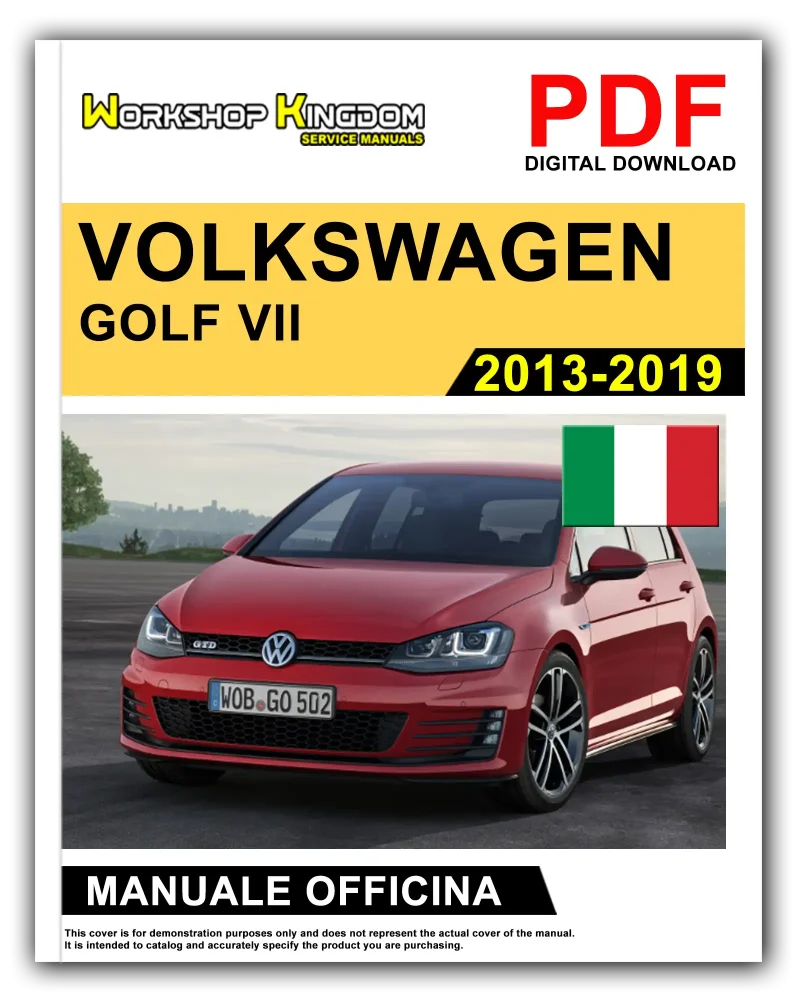 VOLKSWAGEN GOLF VII Manuale Officina