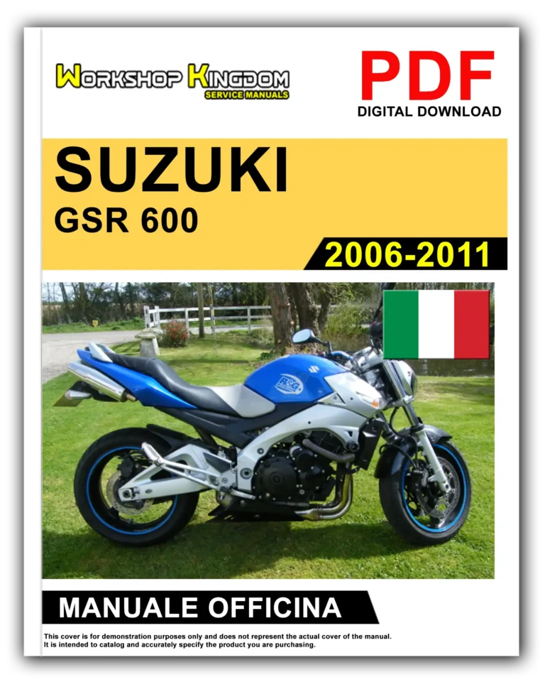 SUZUKI GSR 600 (2006-2011) Manuale Di Officina e Riparazione – Italiano – PDF Download