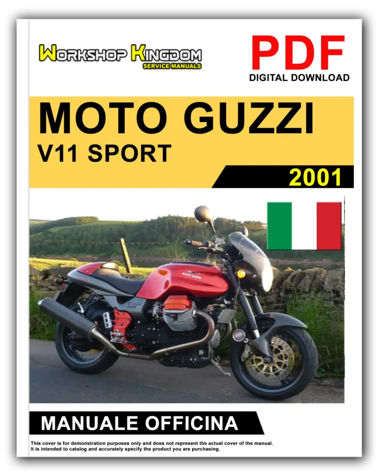 MOTO GUZZI V 11 SPORT (2001) Manuale Di Officina e Riparazione – Italiano – PDF Download