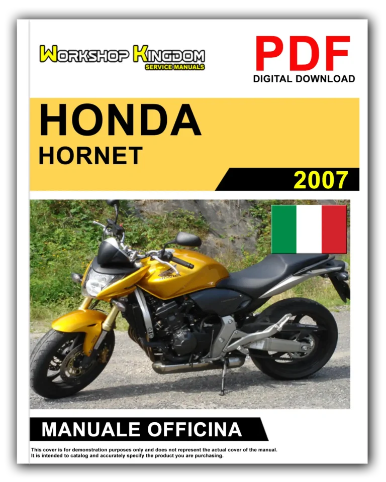 HONDA HORNET (2007) Manuale Di Officina e Riparazione – Italiano – PDF Download