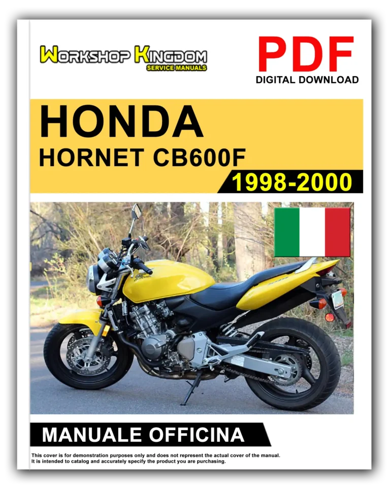 HONDA HORNET CB600F (1998-2000) Manuale Di Officina e Riparazione – Italiano – PDF Download