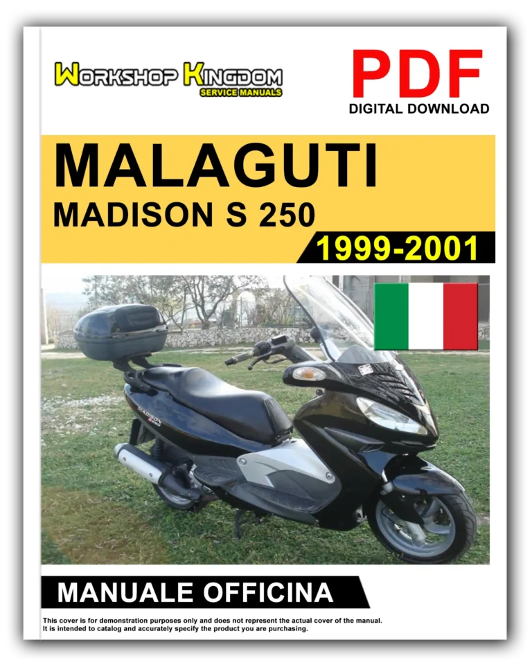 MALAGUTI MADISON S 250 (1999-2001) Manuale Di Officina e Riparazione – Italiano – PDF Download