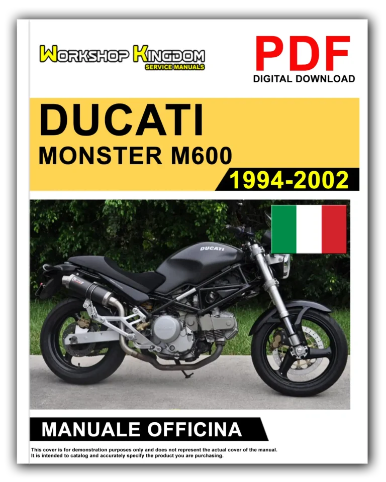 DUCATI MONSTER M600 DESMODUE (1994-2002) Manuale Di Officina e Riparazione – Italiano – PDF Download