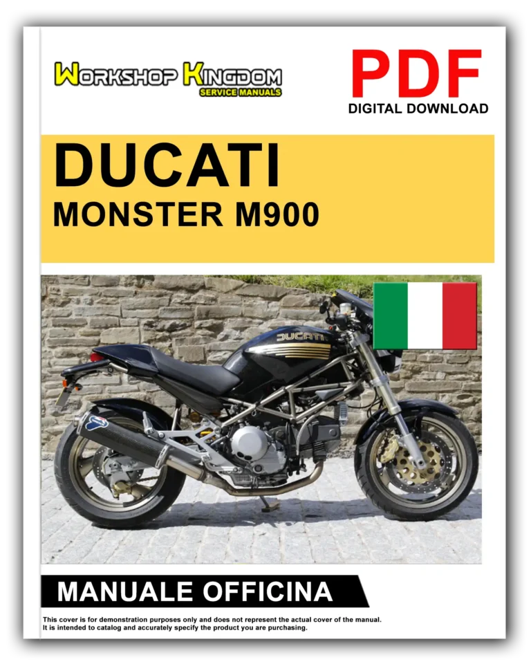 DUCATI MONSTER M900 DESMODUE Manuale Di Officina e Riparazione – Italiano – PDF Download
