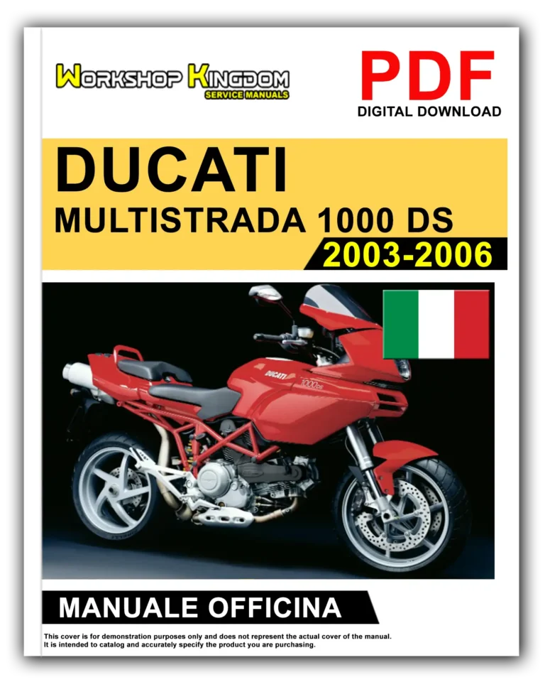 DUCATI MULTISTRADA 1000 DS (2003-2006) Manuale Di Officina e Riparazione – Italiano – PDF Download