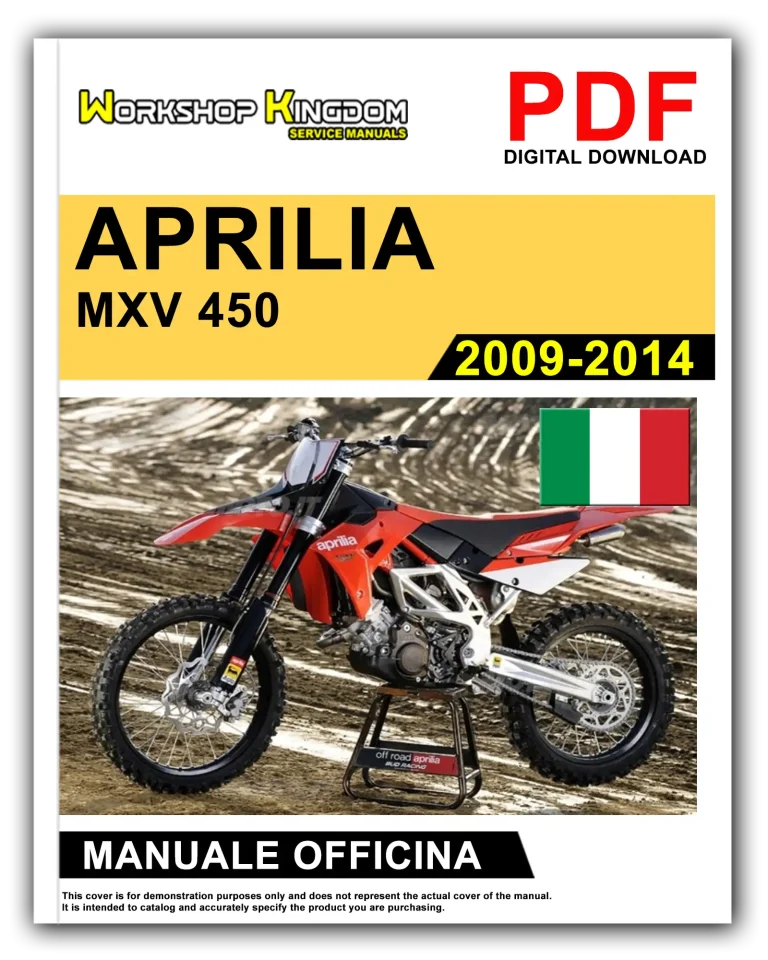APRILIA MXV 450 (2009-2014) Manuale Di Officina e Riparazione – Italiano – PDF Download