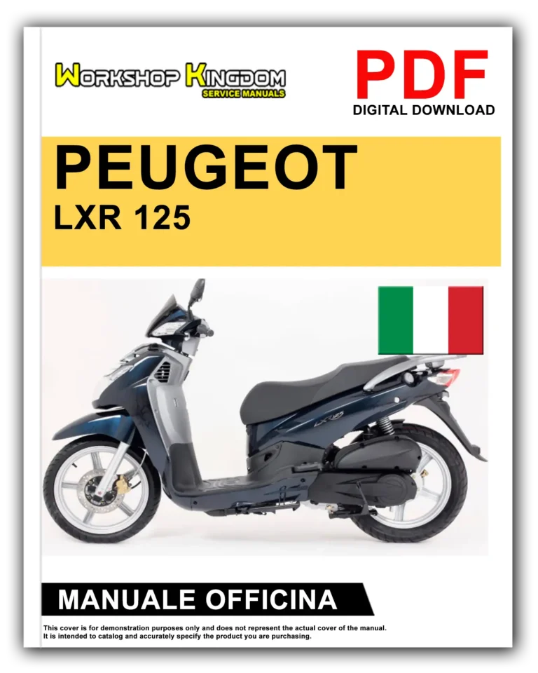 PEUGEOT LXR 125 250i Manuale Di Officina e Riparazione – Italiano – PDF Download