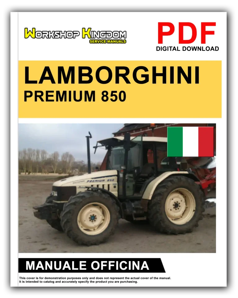 LAMBORGHINI PREMIUM 850 950 1050 1060 Manuale Di Officina e Riparazione – Italiano – PDF Download