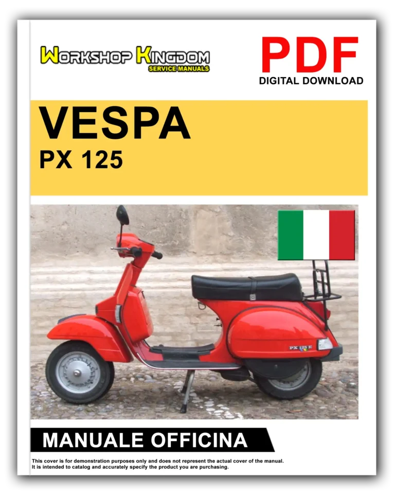 VESPA PX 125 150 200 Manuale Di Officina e Riparazione – Italiano – PDF Download
