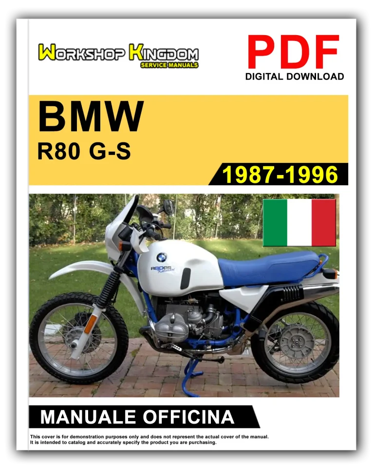 BMW R80 G-S (1987-1996) Manuale Di Officina e Riparazione – Italiano – PDF Download