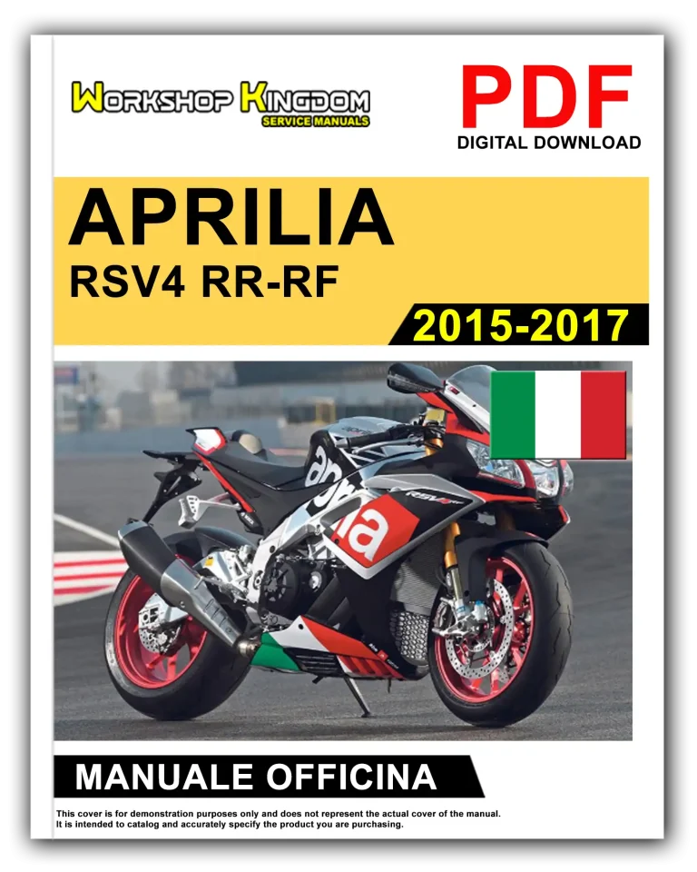 APRILIA RSV4 RR-RF (2015-2017) Manuale Di Officina e Riparazione – Italiano – PDF Download