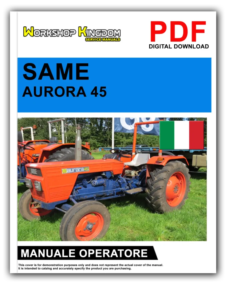 SAME AURORA 45 Manuale Uso E Manutenzione Operatore – Italiano – PDF Download