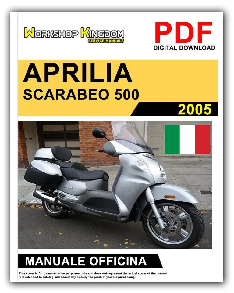 APRILIA SCARABEO 500 (2005) Manuale Di Officina e Riparazione – Italiano – PDF Download