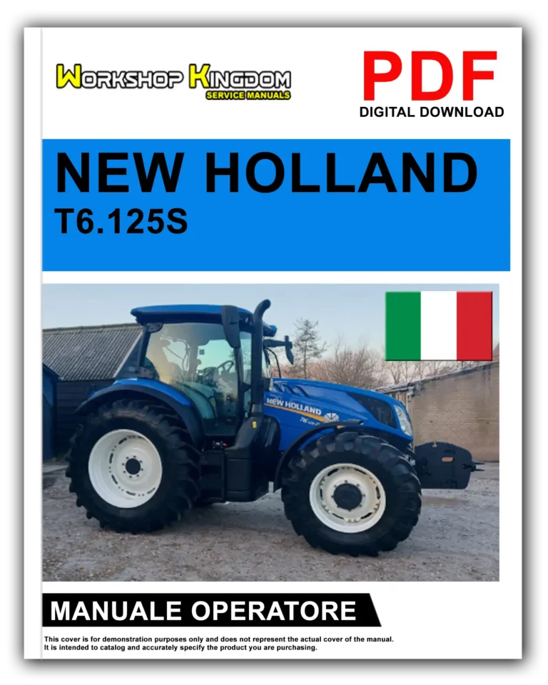 NEW HOLLAND T6.125S T6.145 T6.155 T6.165 T6.175 T6.160 T6.180 Manuale Uso E Manutenzione Operatore – Italiano – PDF Download