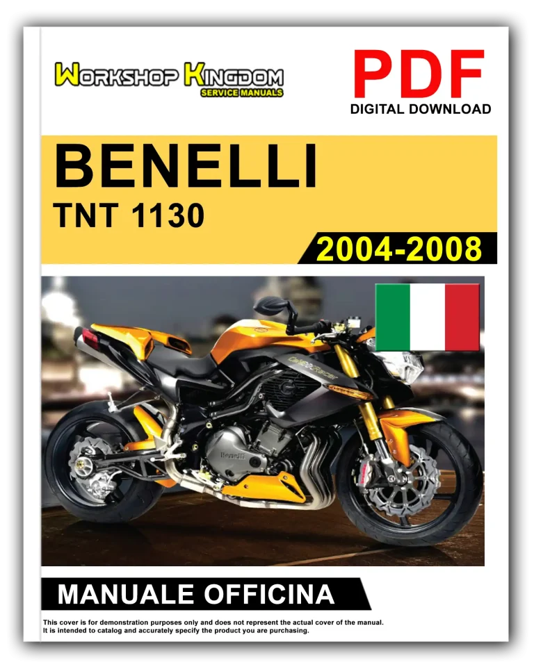 BENELLI TNT 1130 (2004-2008) Manuale Di Officina e Riparazione – Italiano – PDF Download