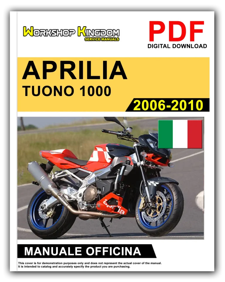 APRILIA TUONO 1000 (2006-2010) Manuale Di Officina e Riparazione – Italiano – PDF Download