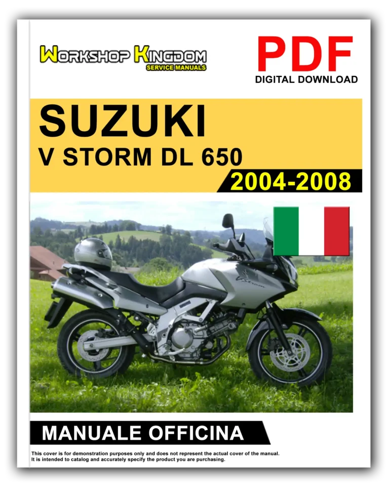 SUZUKI V STORM DL 650 (2004-2008) Manuale Di Officina e Riparazione – Italiano – PDF Download