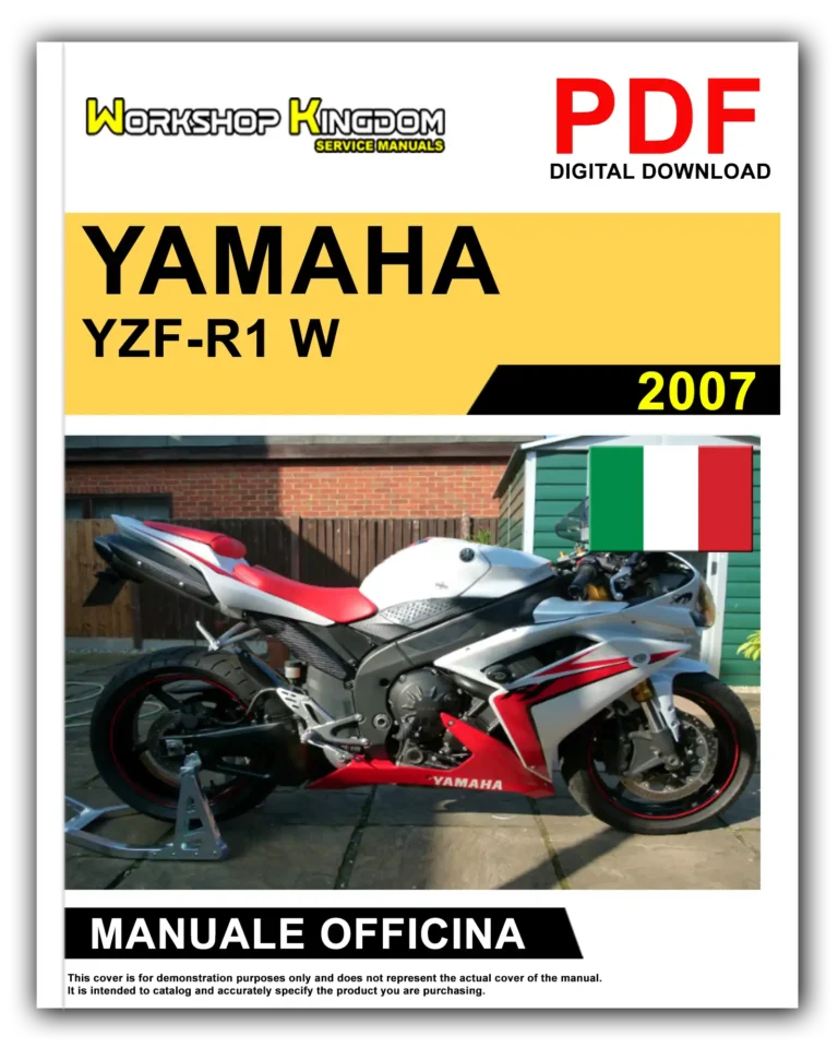 YAMAHA YZF-R1 W (2007) Manuale Di Officina e Riparazione – Italiano – PDF Download