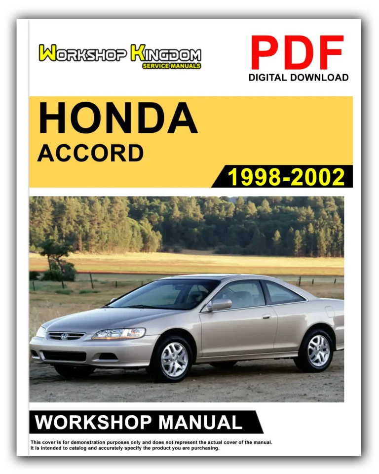 HONDA ACCORD (1998-2002) Workshop Repair Service Manual – English – PDF Download