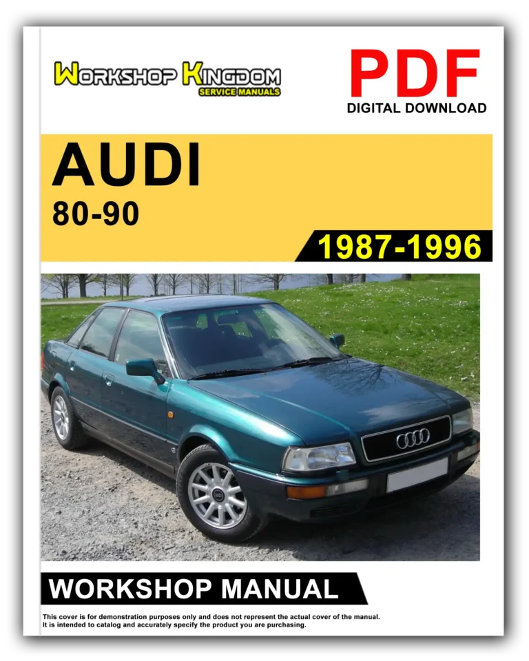 AUDI 80-90 (1987-1996) Workshop Repair Service Manual – English – PDF Download
