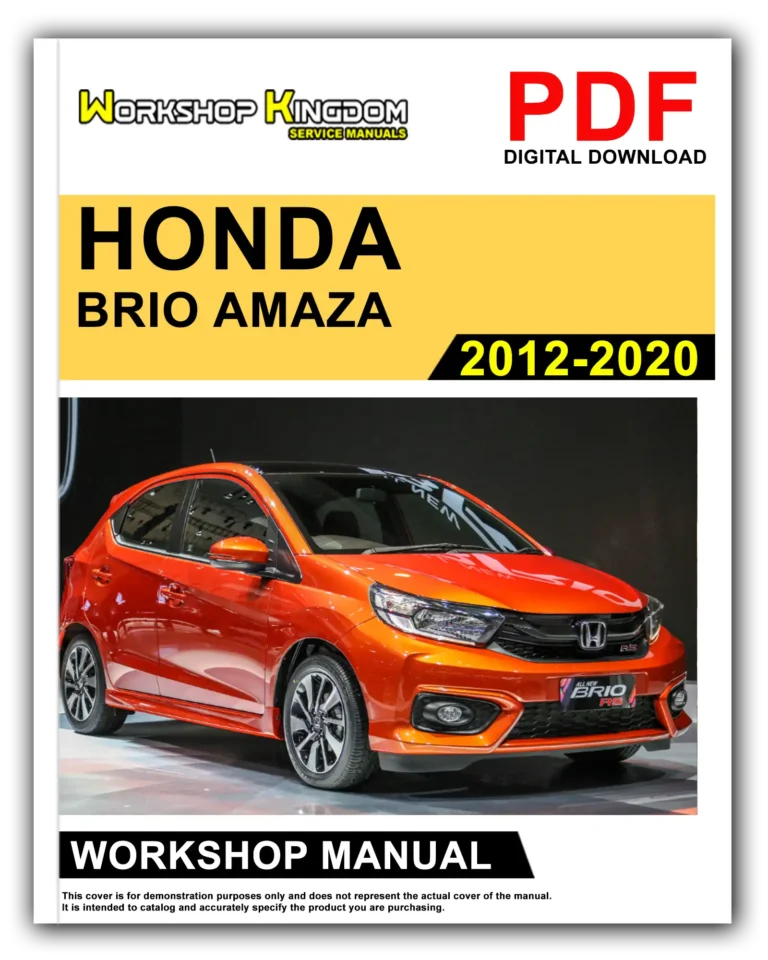 HONDA BRIO AMAZA (2012-2020) Workshop Repair Service Manual – English – PDF Download