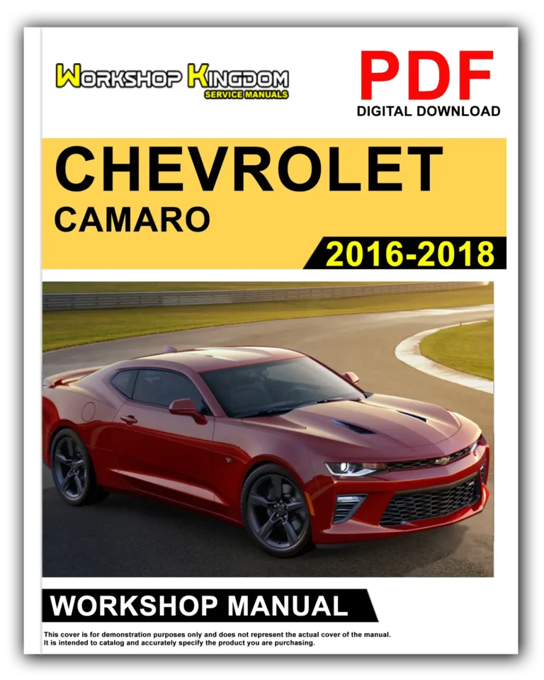 CHEVROLET CAMARO (2016-2018) Workshop Repair Service Manual – English – PDF Download
