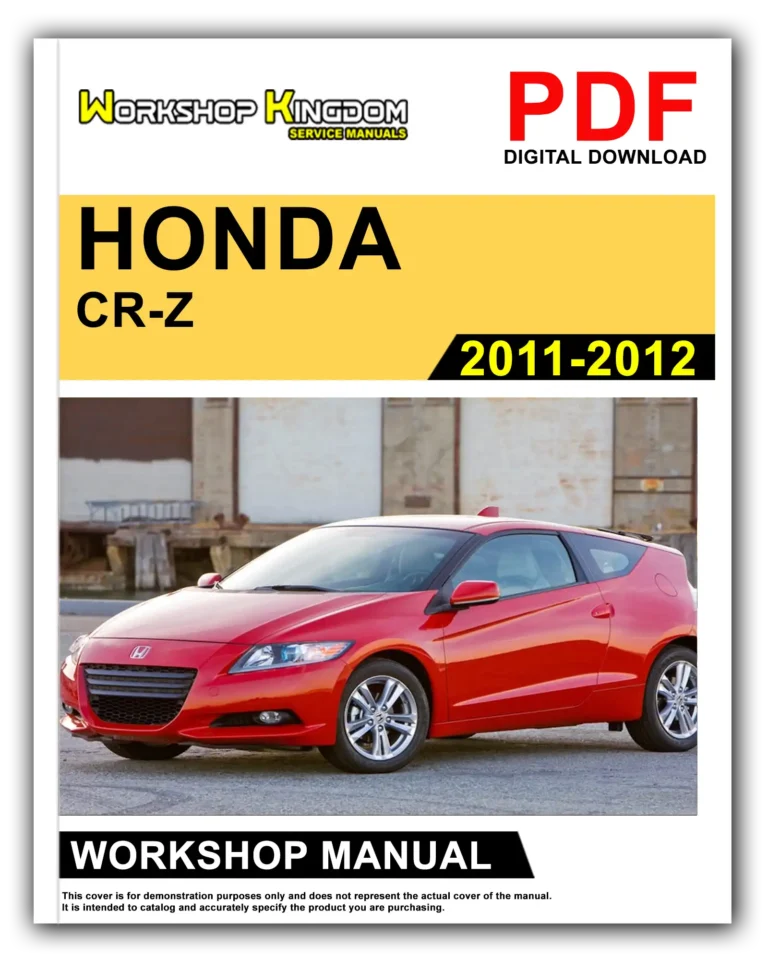 HONDA CR-Z (2011-2012) Workshop Repair Service Manual – English – PDF Download