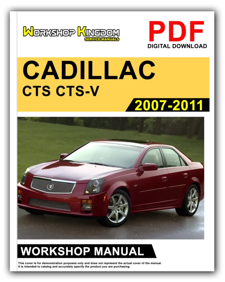 CADILLAC CTS CTS-V (2007-2011) Workshop Repair Service Manual – English – PDF Download