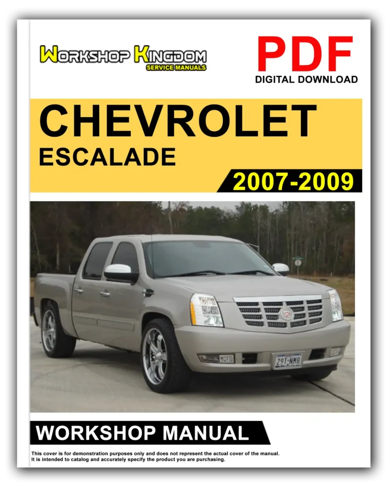 CHEVROLET ESCALADE (2007-2009) Workshop Repair Service Manual – English – PDF Download