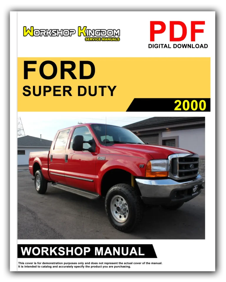 FORD F250 F350 F450 F550 SUPER DUTY EXCURSION MOTORHOME (2000) Workshop Repair Service Manual – English – PDF Download