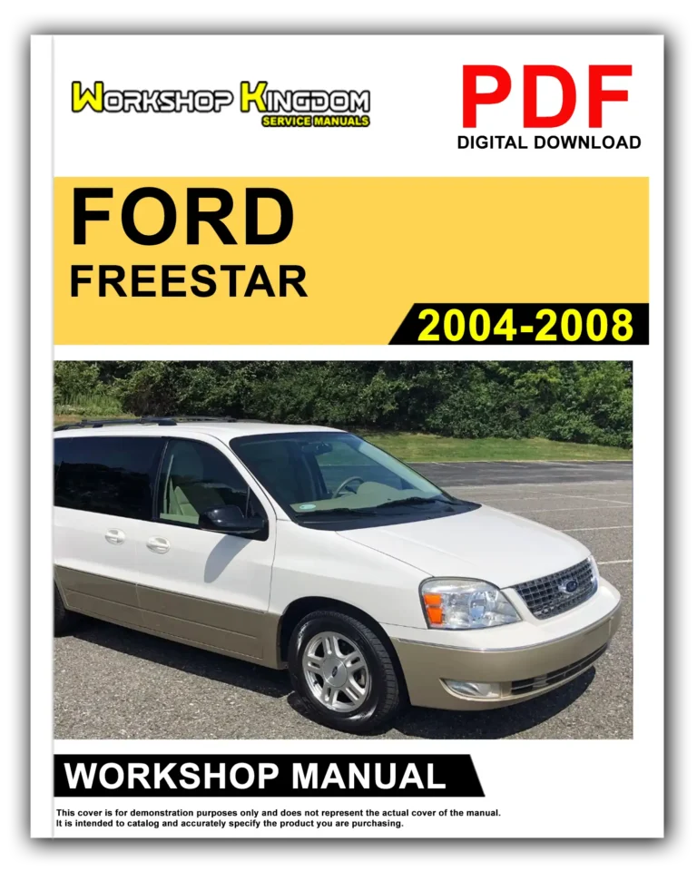 FORD FREESTAR (2004-2008) Workshop Repair Service Manual – English – PDF Download