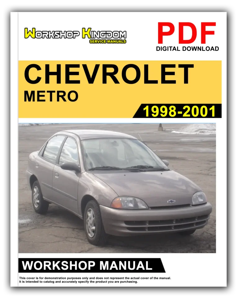 CHEVROLET METRO (1998-2001) Workshop Repair Service Manual – English – PDF Download