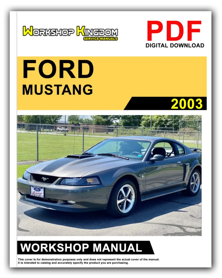 FORD MUSTANG (2003) Workshop Repair Service Manual – English – PDF Download
