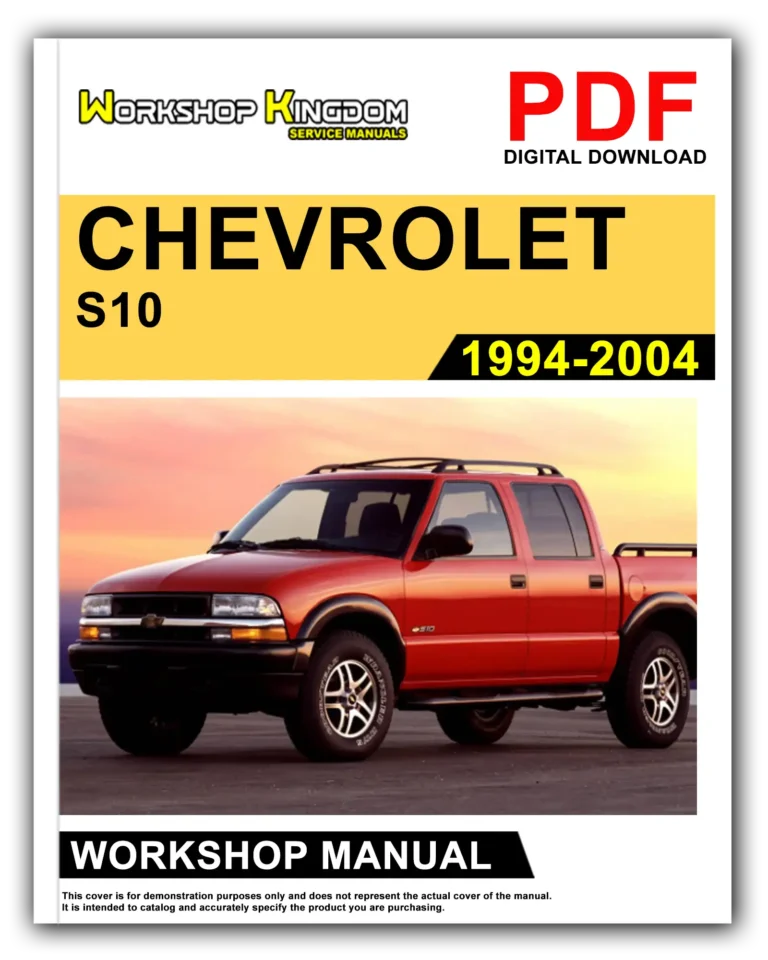 CHEVROLET S10 (1994-2004) Workshop Repair Service Manual – English – PDF Download