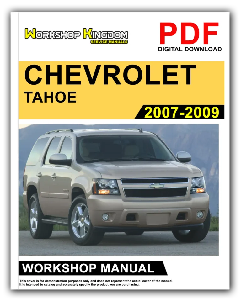 CHEVROLET TAHOE (2007-2009) Workshop Repair Service Manual – English – PDF Download