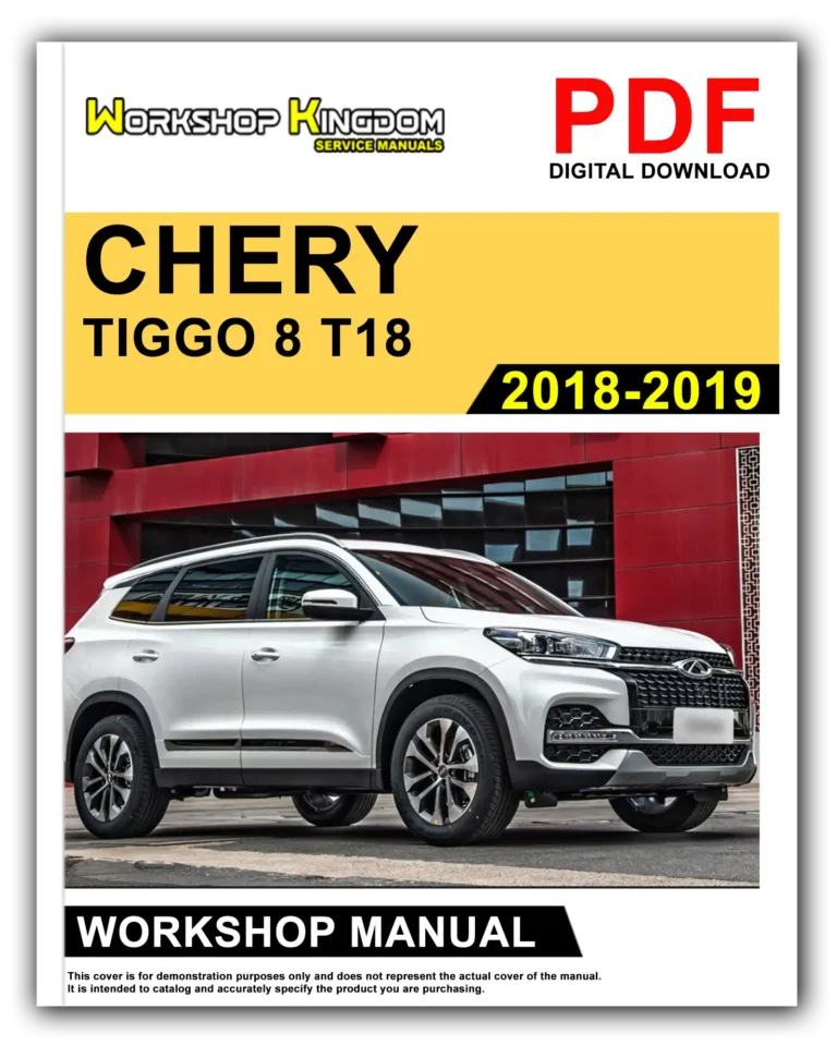 CHERY TIGGO 8 T18  (2018-2019) Workshop Repair Service Manual – English – PDF Download