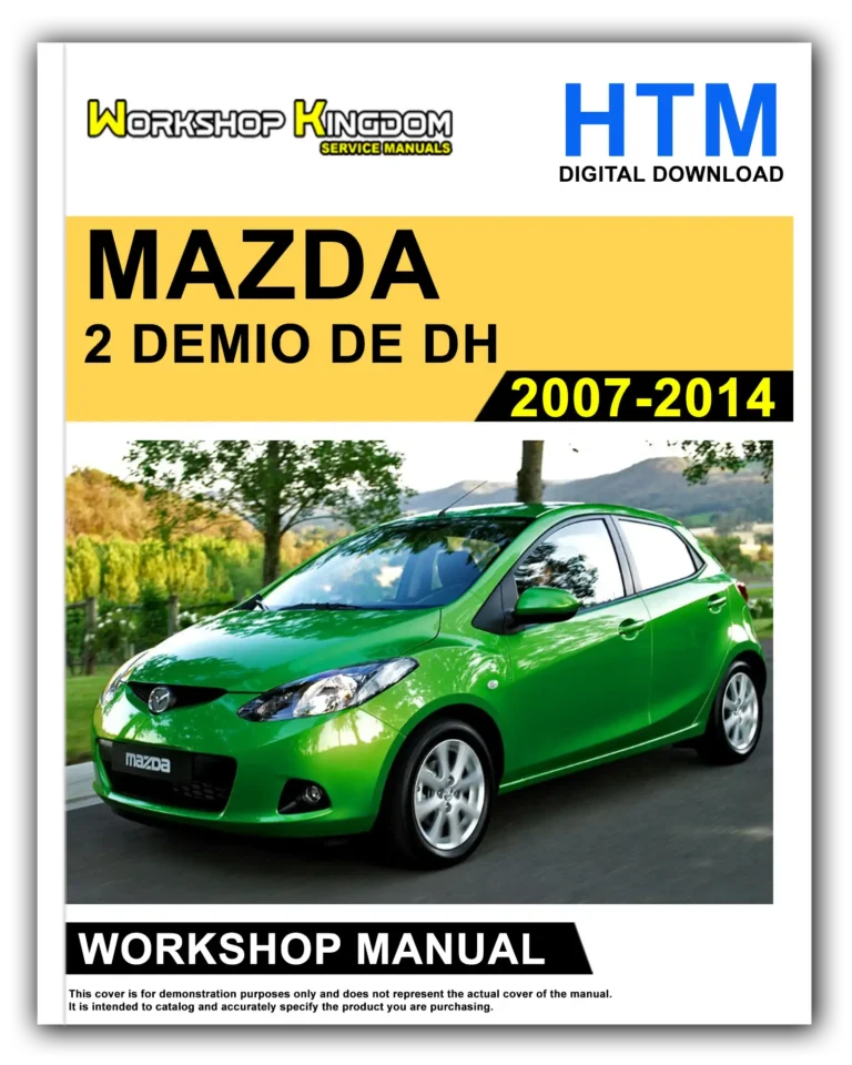MAZDA 2 DEMIO DE DH (2007-2014) Workshop Repair Service Manual – English – PDF Download